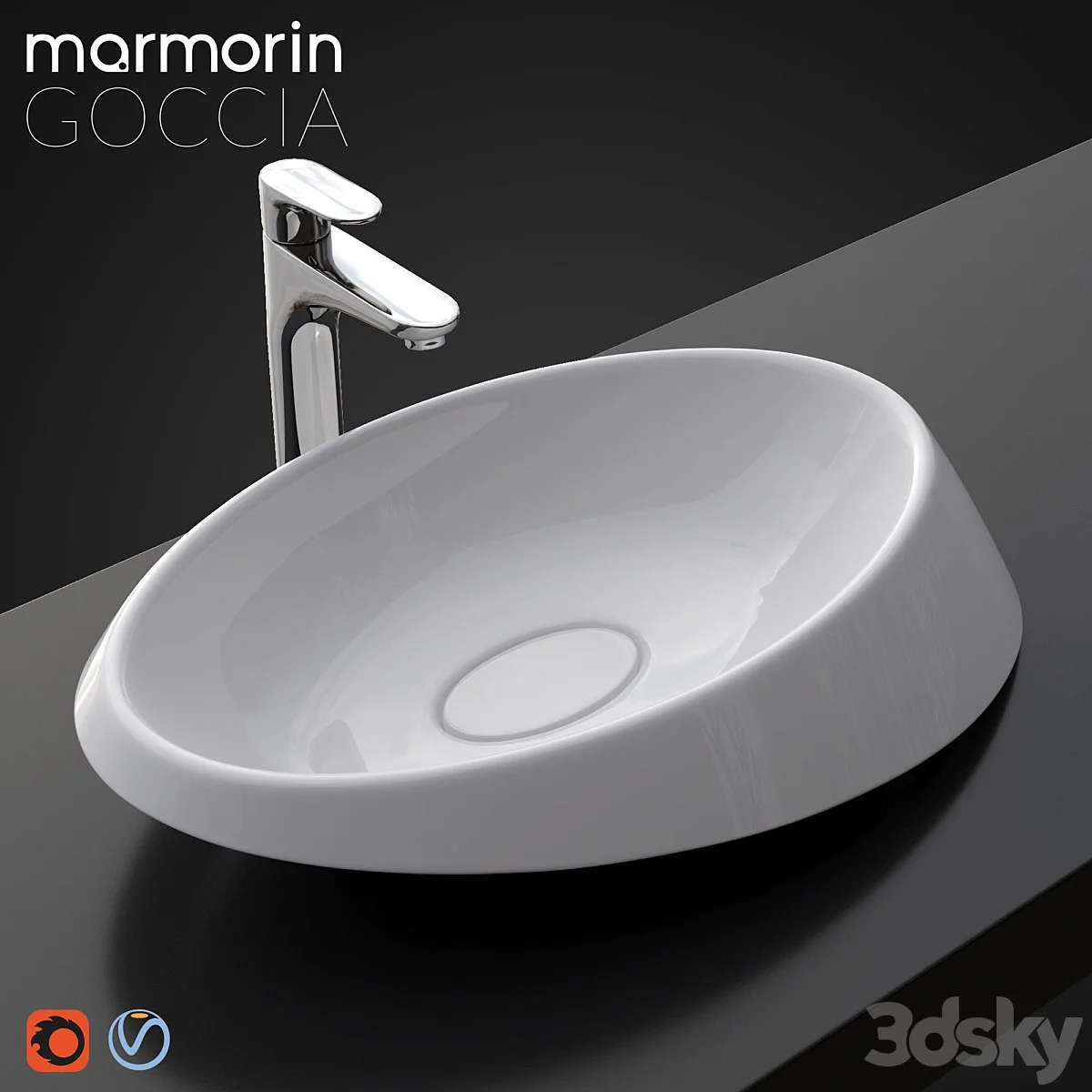 Washbasin Marmorin Goccia
